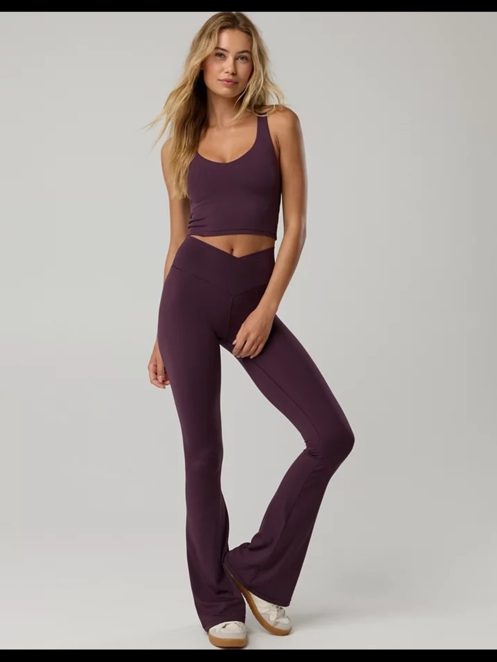 Offline By Aerie Real Me High‎ Waisted Crossover Flare Legging